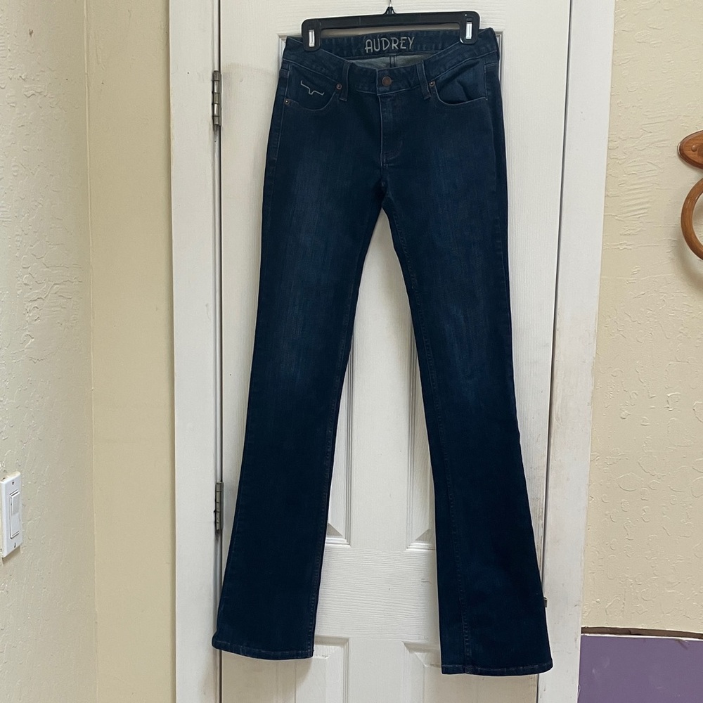 Kimes Ranch Audrey dark wash low rise bootcut jeans